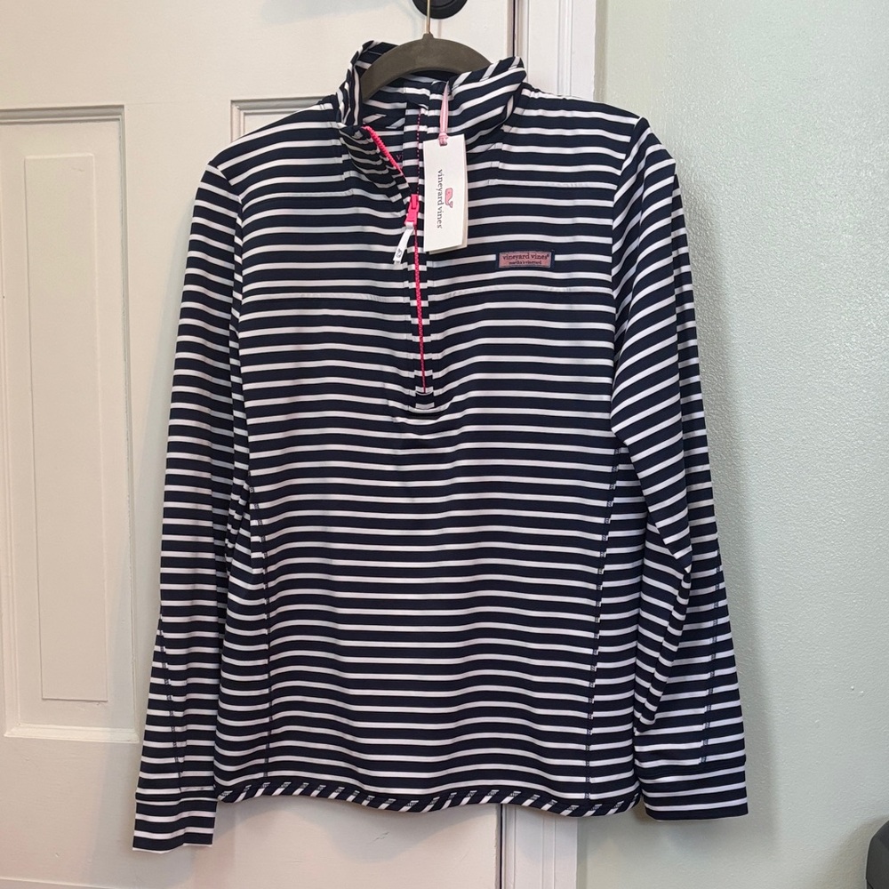 Vineyard Vines Navy and White Striped Jacket